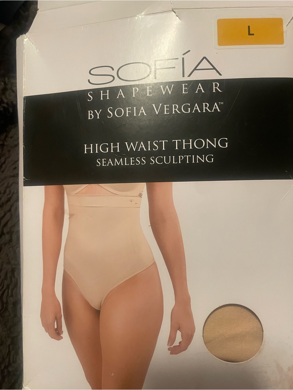 sofia by sofia vergara High Waist Thong in Nude
